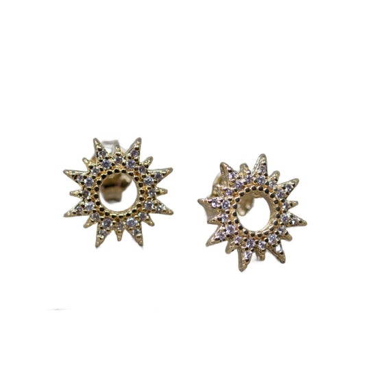 Heaven Inspired Stud Earrings | Gold