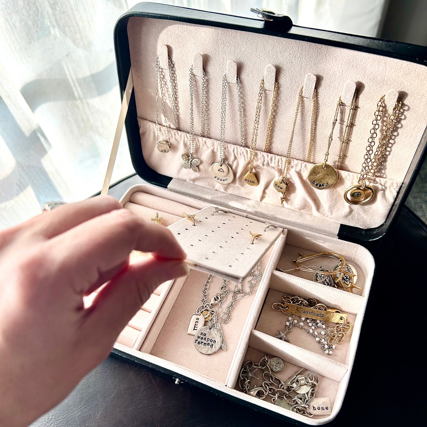 Load image into Gallery viewer, The Crowning Jewels Travel Jewelry Box
