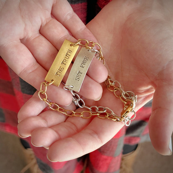 November "The Truth Will Set Your Free" Bracelet Duo