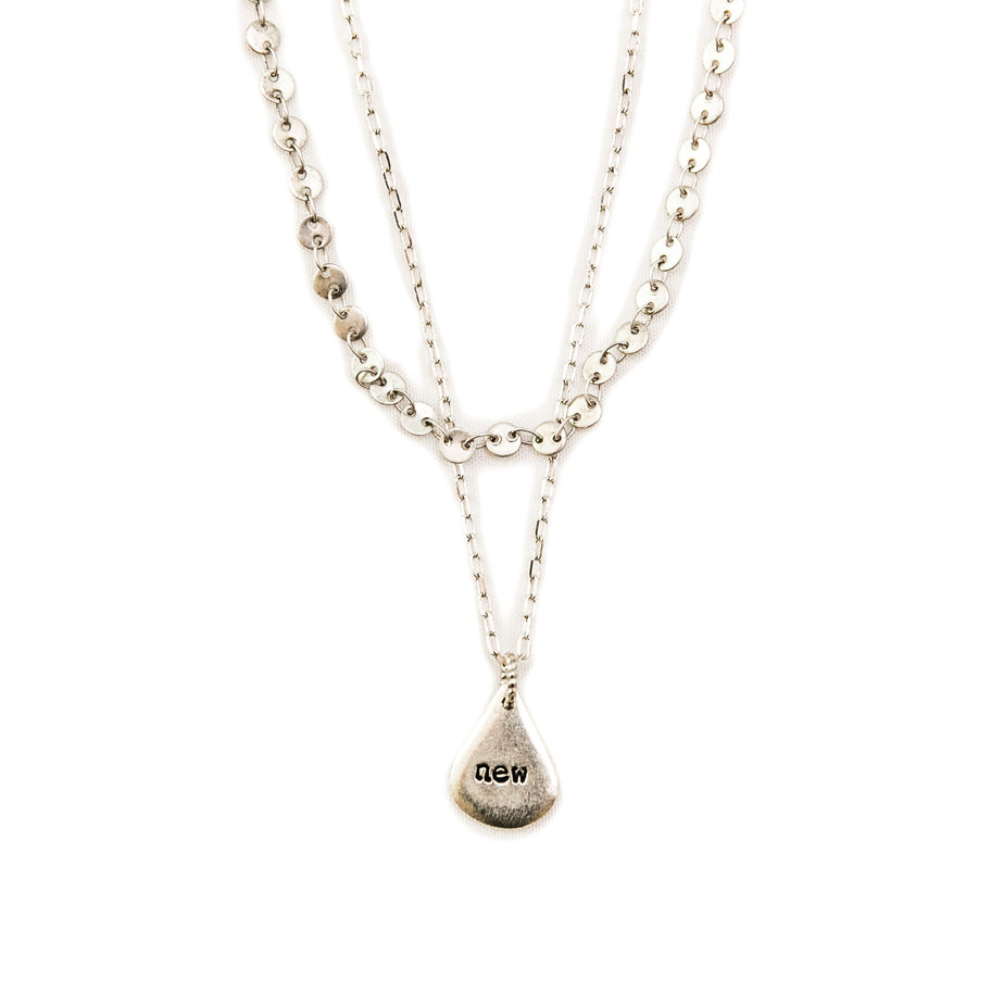 Lydia Layered Necklace - Silver