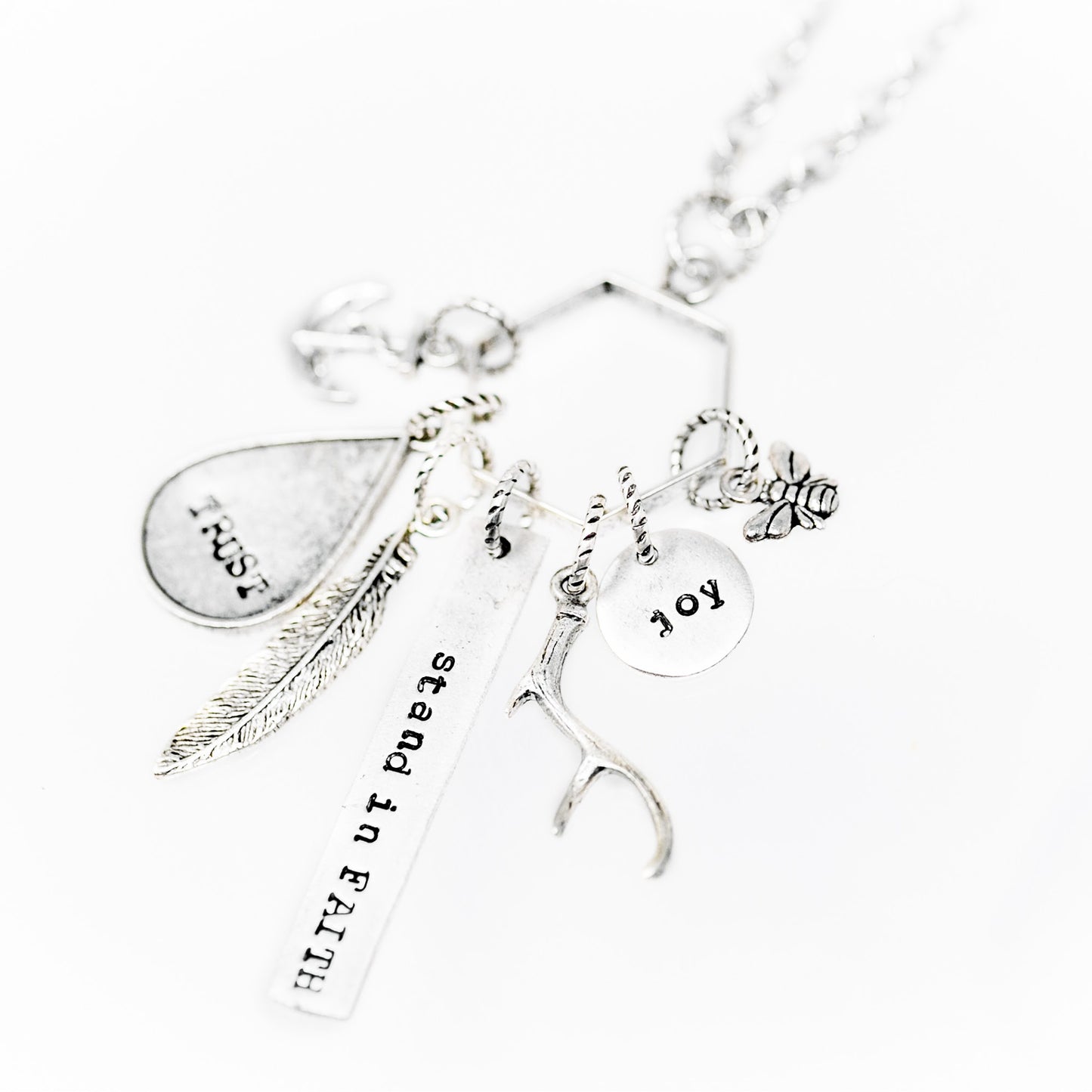 Heaven Inspired Massah Necklace - Silver