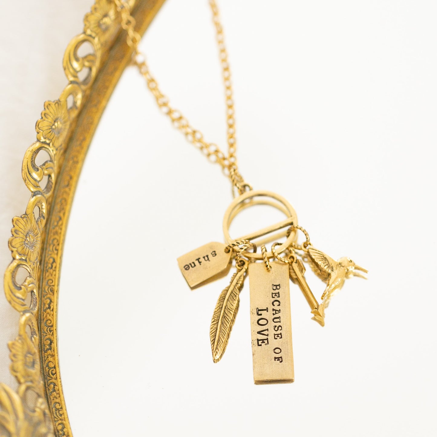Heaven Inspired Phoenix Necklace - Gold